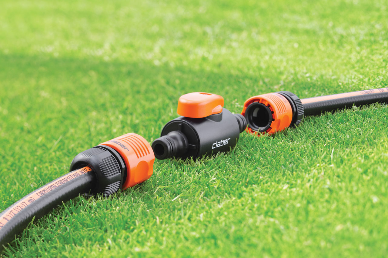 Claber Verbinder mit Regulierungs- und Absperrventil