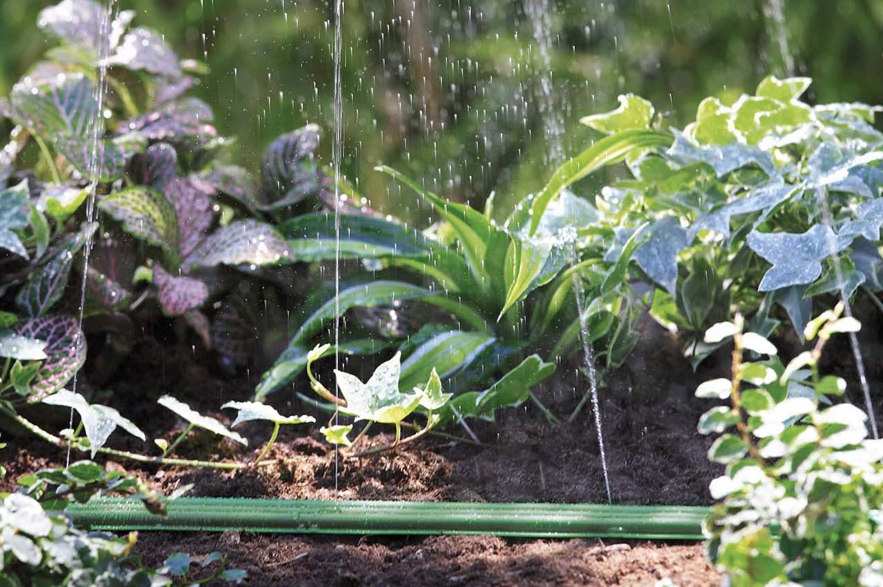 Claber Triply Schlauchregner Sprühschlauch - Anwendungsbeispiel