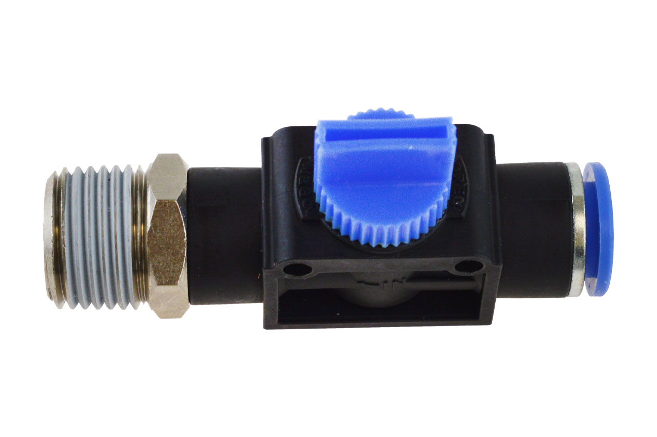 3/2-Wege Absperrventil mit Außengewinde und Steckanschluss, Standard