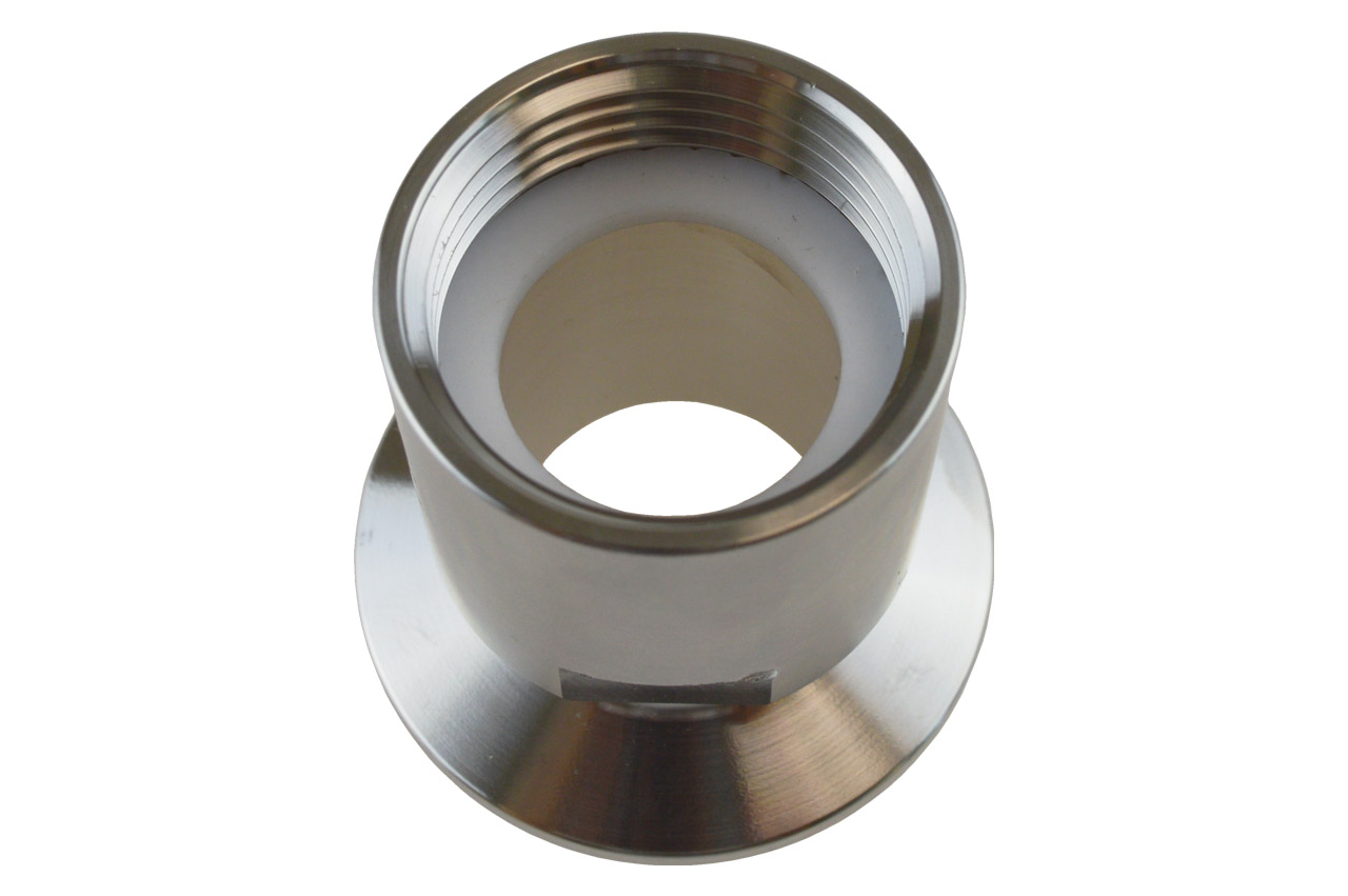Übergangsstück Clamp Kupplung auf Innengewinde, Edelstahl, DIN 32676