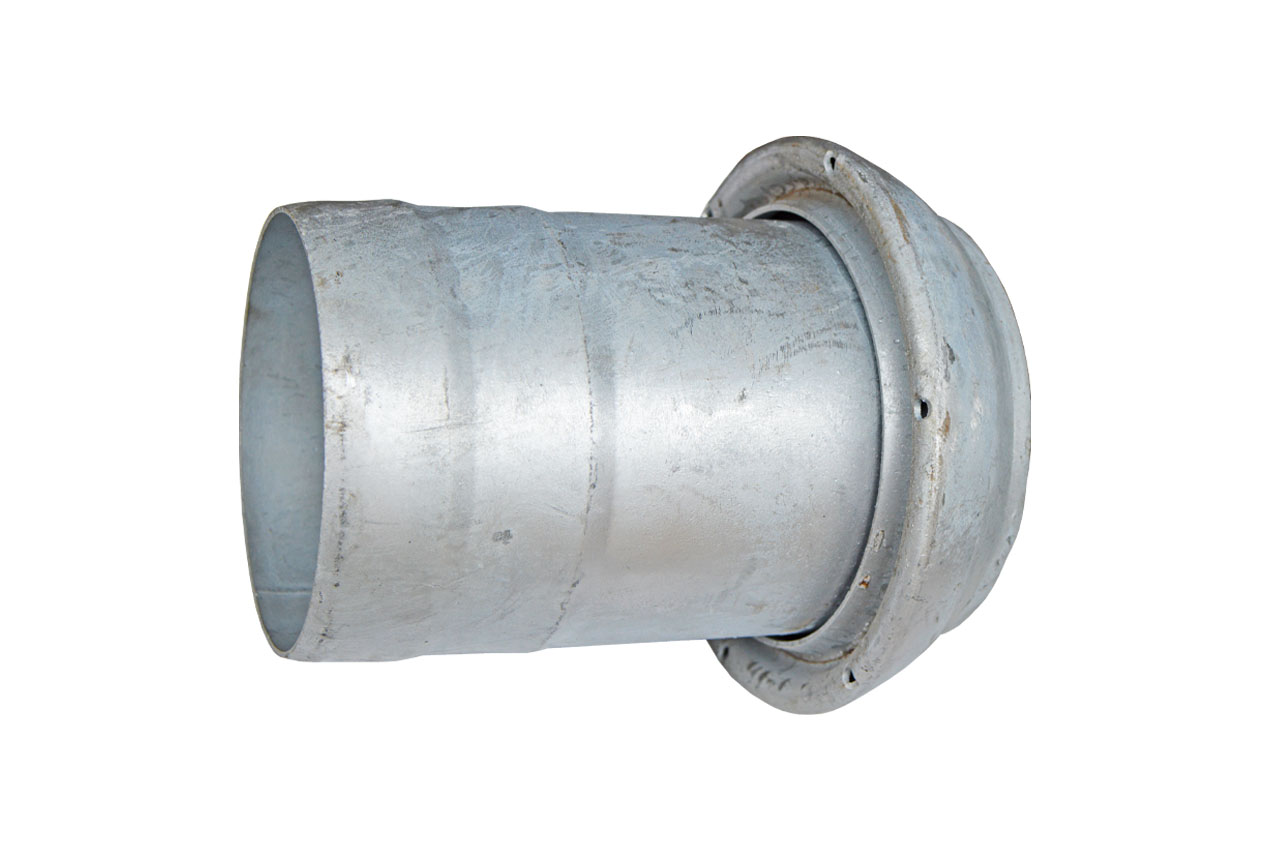 V-Teil mit gesickter Schlauchtülle, System Perrot (KVS-SI EL), Stahl verzinkt