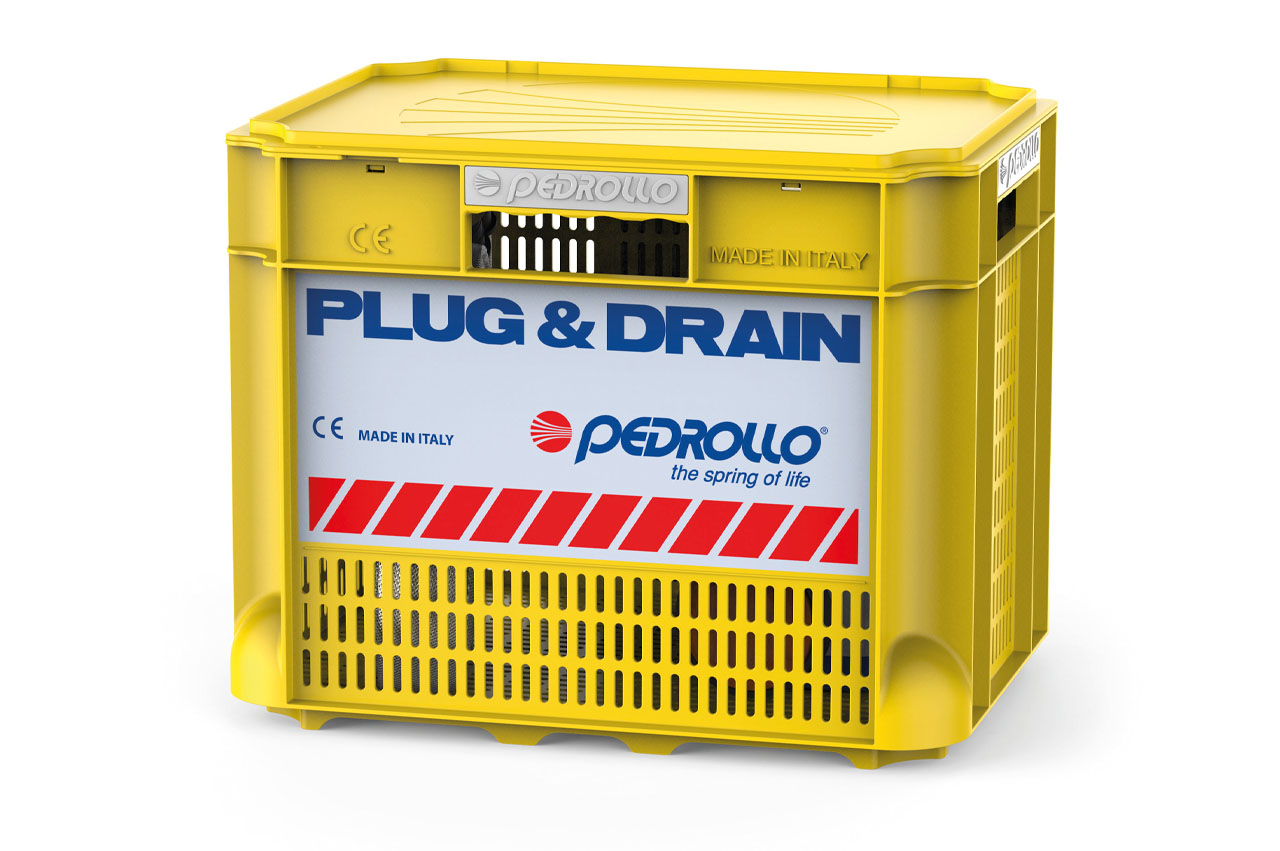 PEDROLLO Entwässerungsset Plug&Drain - TOP-2-FLOOR - Flutbox