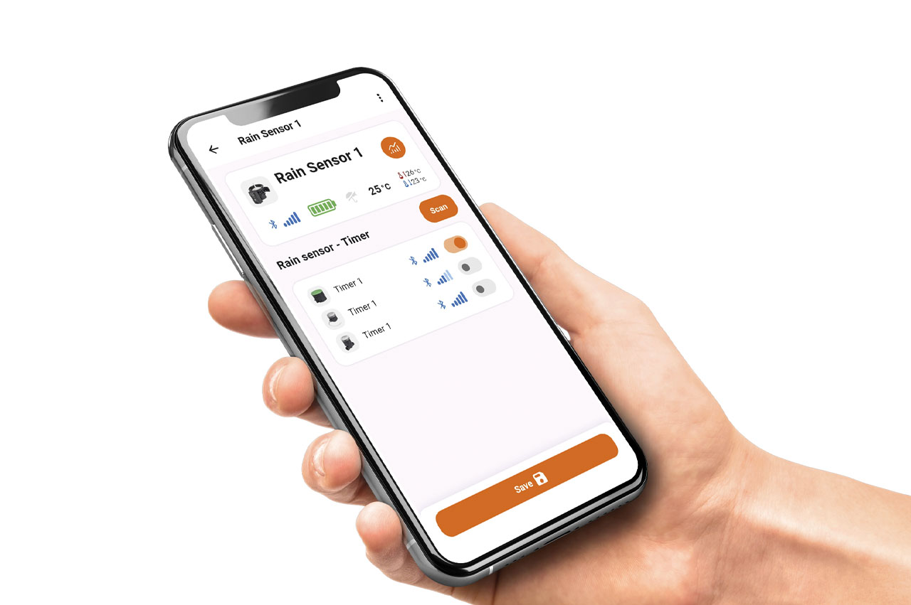 Claber Regensensor RAIN SENSOR BT mit Bluetooth®-Technologie