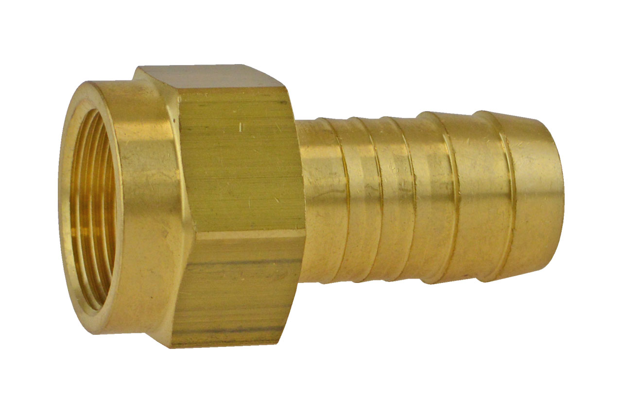 Schlauchtülle mit Innengewinde einteilig, Messing