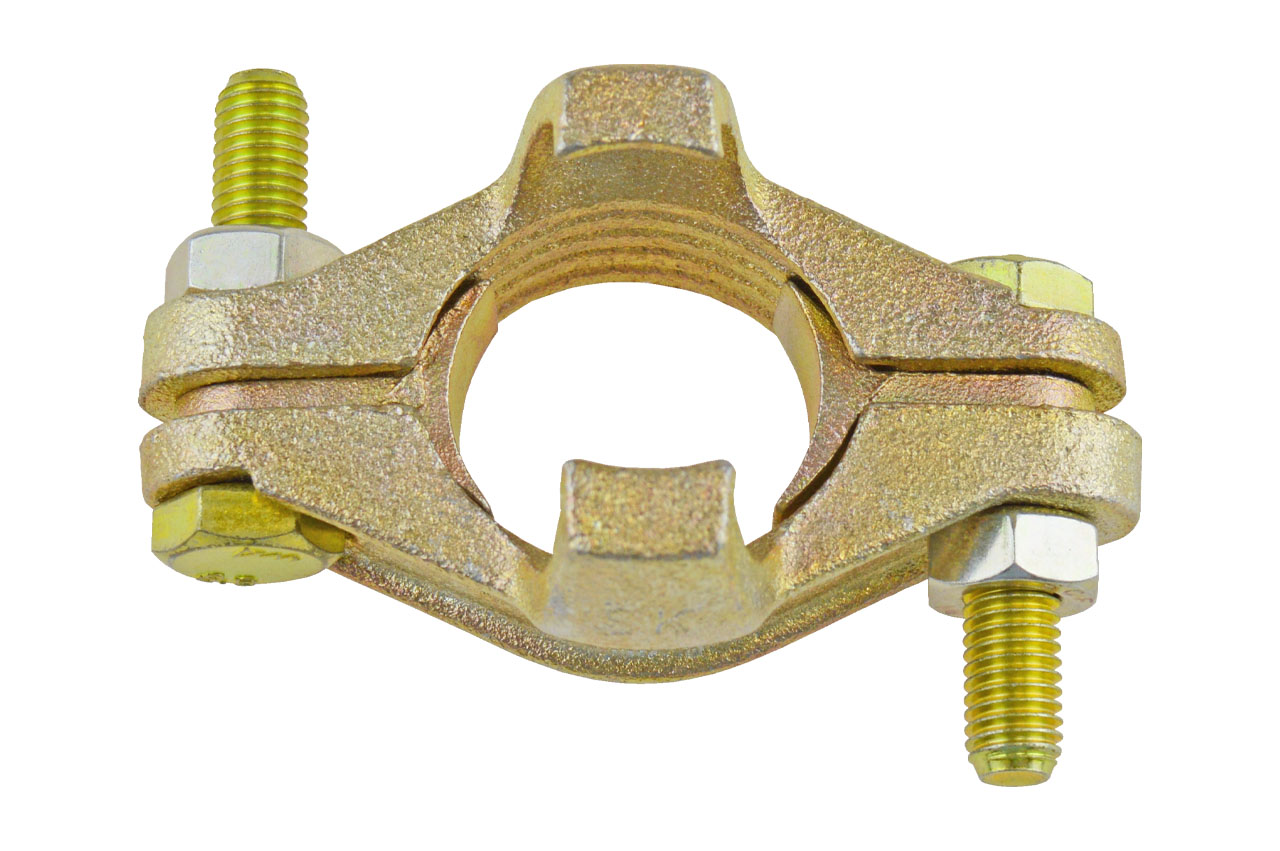 Schlauchklemmen 2-teilig mit losen Zungen und Sicherungsklauen, DIN 20039, Temperguss