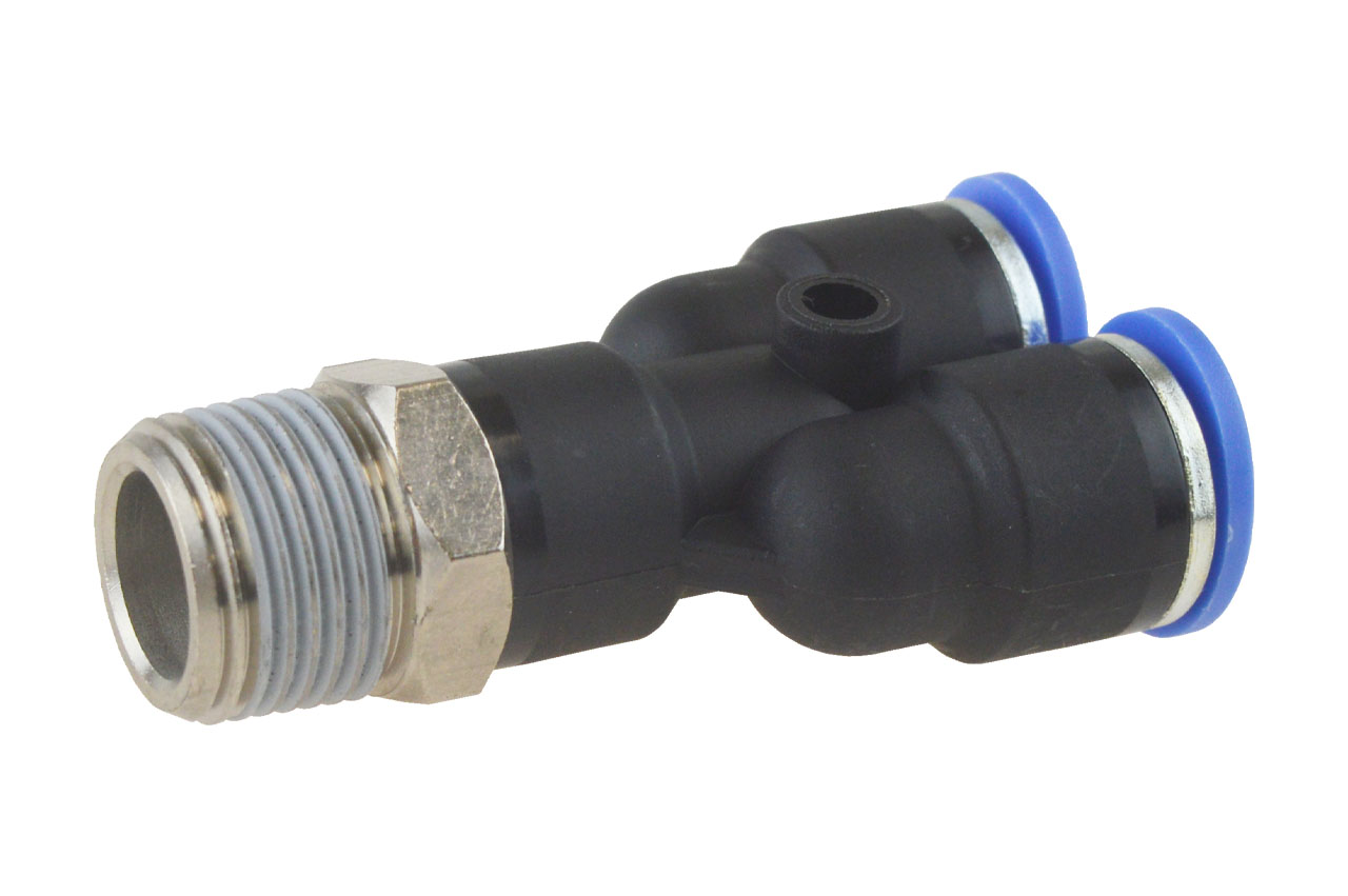 Y-Steckverschraubung mit Außengewinde, Standard