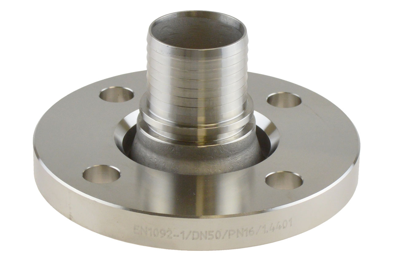 Losflansch mit Sicherungsbund DIN 2673, Edelstahl