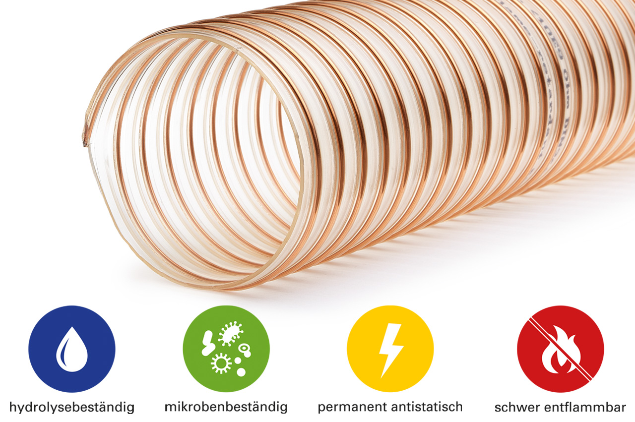 PU Saug-Förderschlauch SMARTFLEX® 1.4, schwer - Eigenschaften