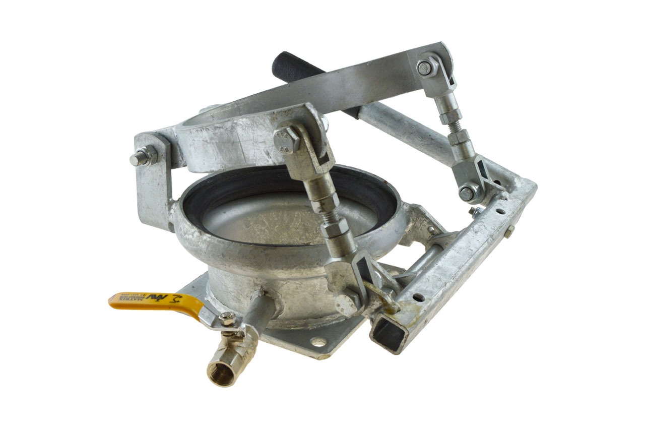 Schnellkuppler M-Teil mit Entlüftungshahn, verzinkt