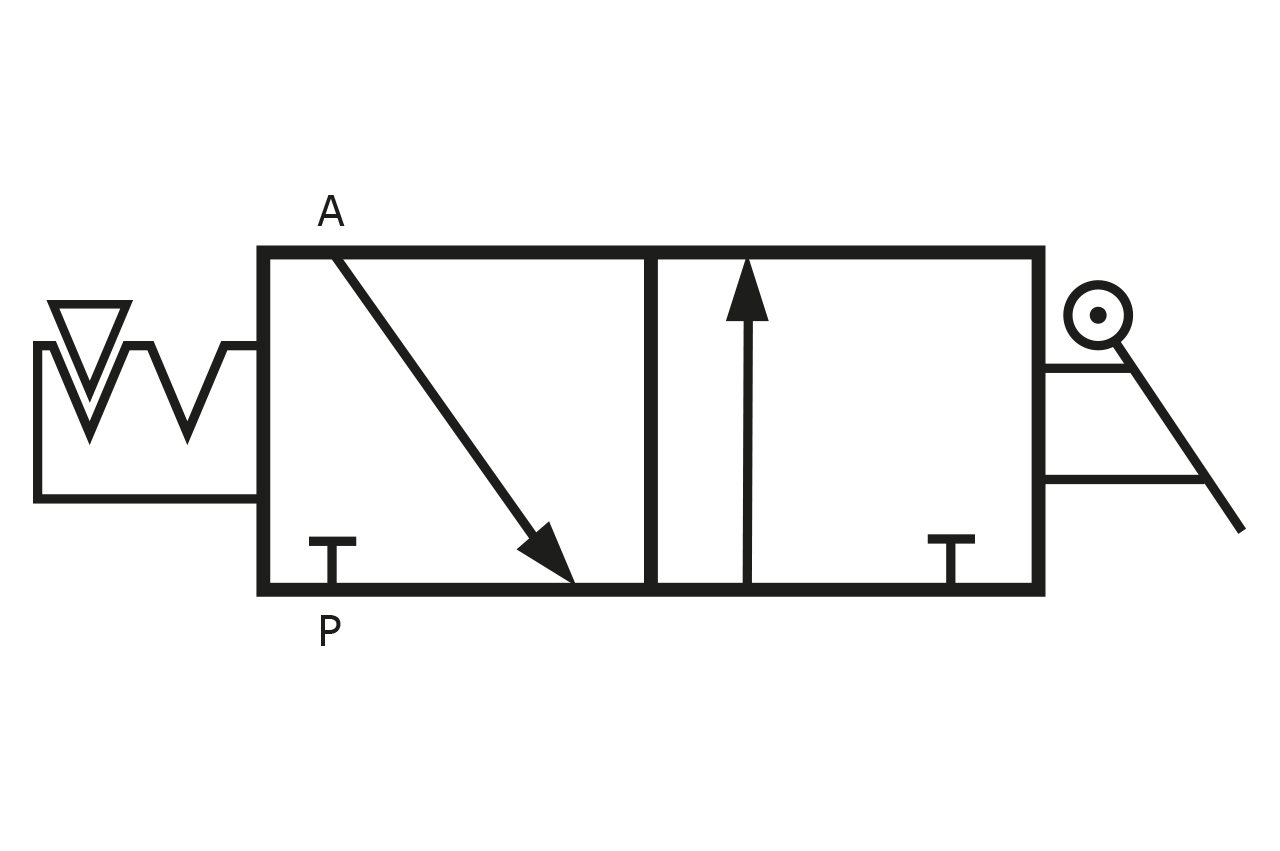 3/2-Wege Absperrventil mit Außengewinde und Steckanschluss, Standard