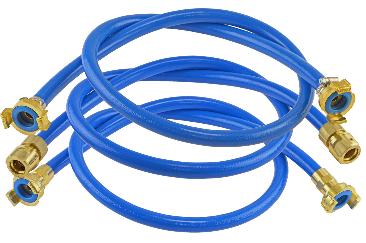 Vormontierter Trinkwasserschlauch Rauaqua T-Flex mit GEKA® plus Kupplungen
