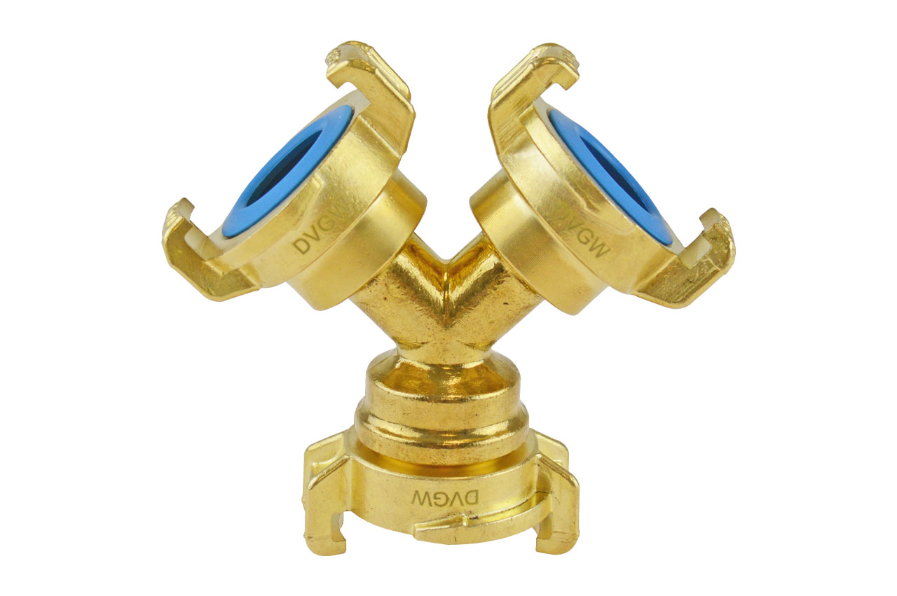 GEKA® plus Dreiwegestück K, KTW BWGL, Messing