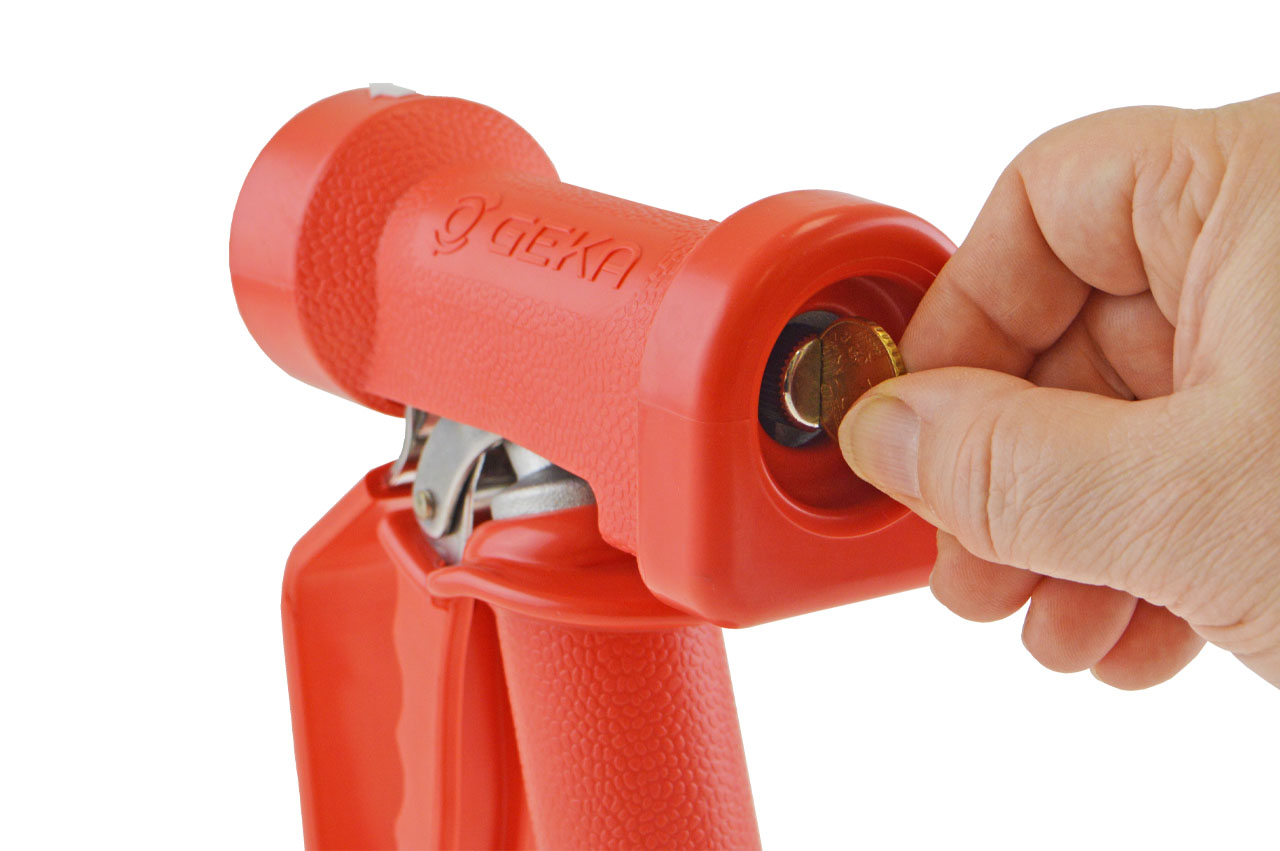 GEKA® Profi-Reinigungspistole für Heißwasser, max. +95°C, Edelstahl