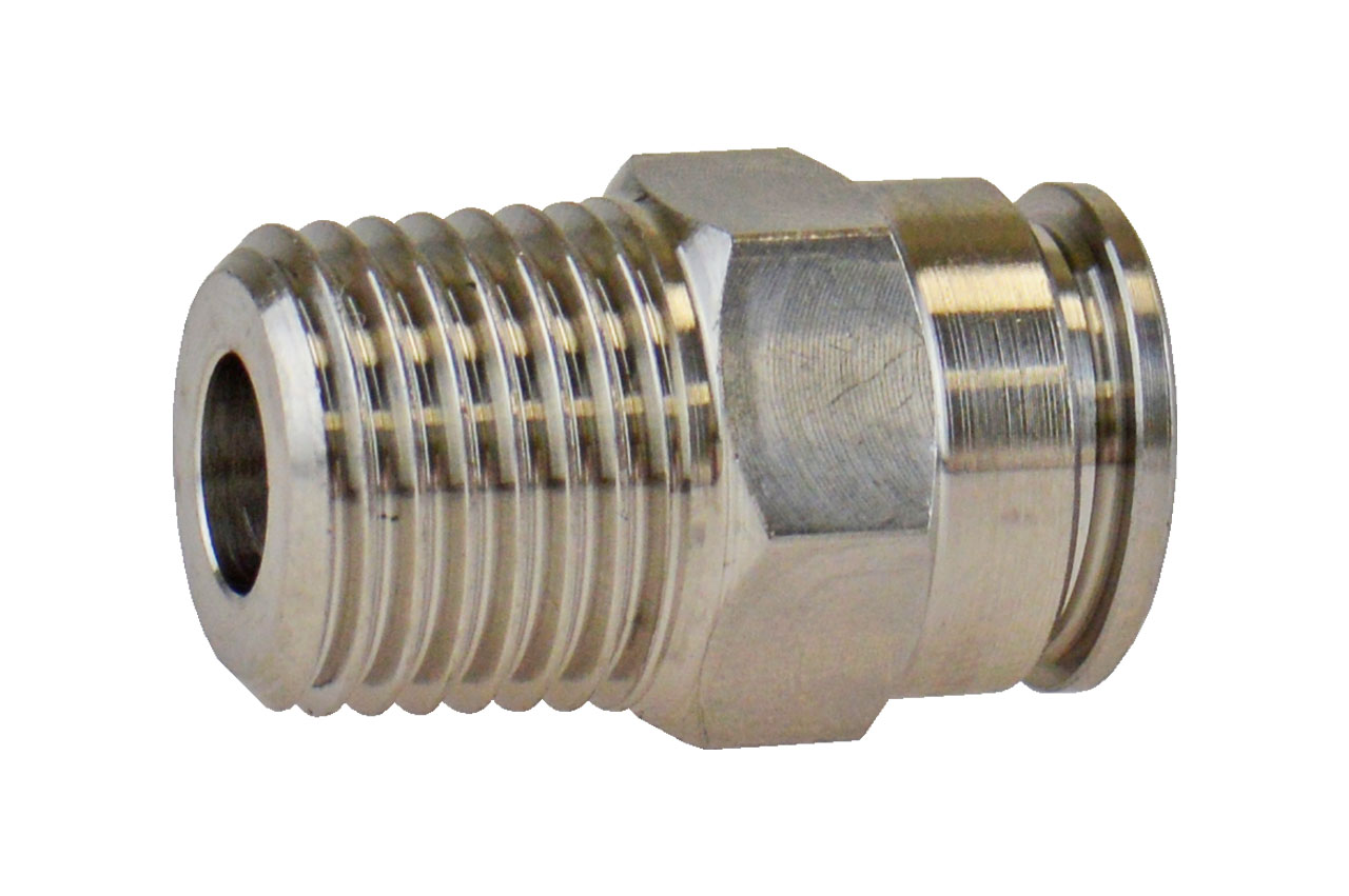 Steckverschraubung mit Außengewinde, Edelstahl