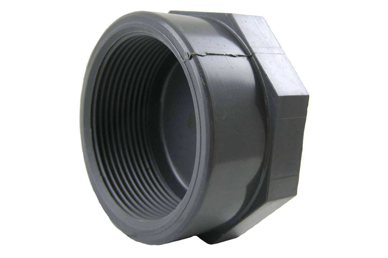 Gewindekappe mit Innengewinde, PVC-U