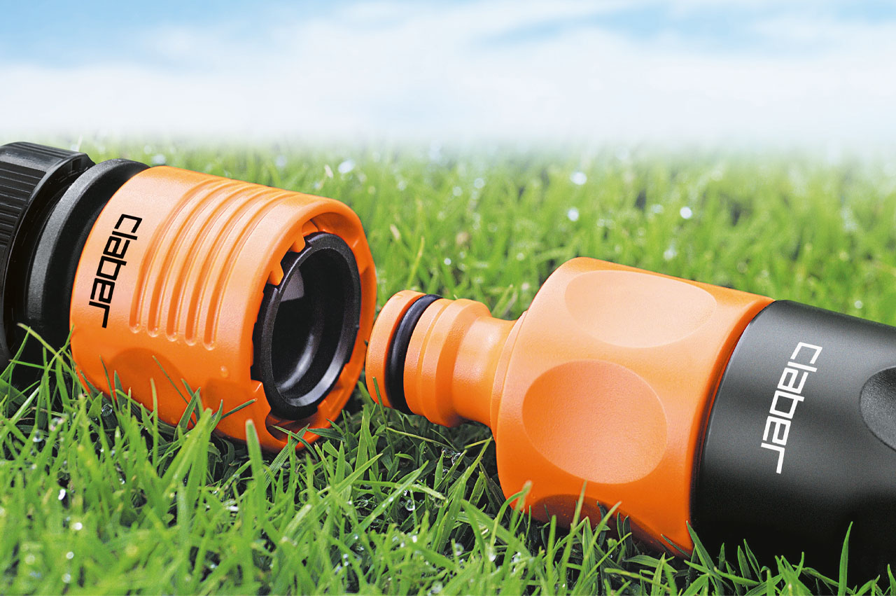 Claber Schlauchstück mit Wasserstopp