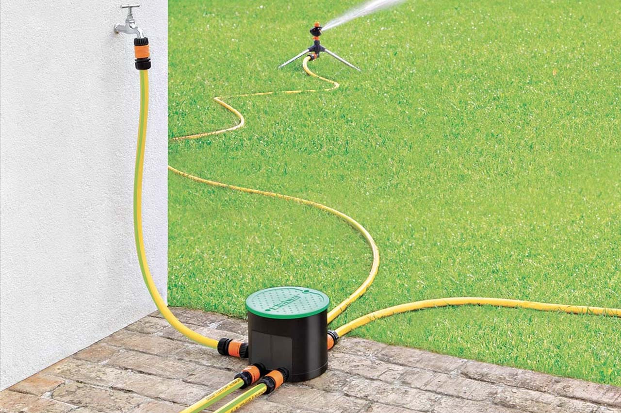 Claber Hydro-4 Ventilkasten mit Batteriesteuerung - Anwendung