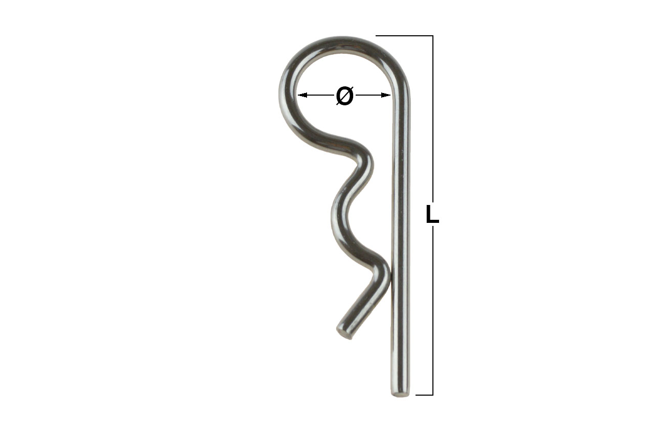 Federstecker, Edelstahl oder Stahl verzinkt