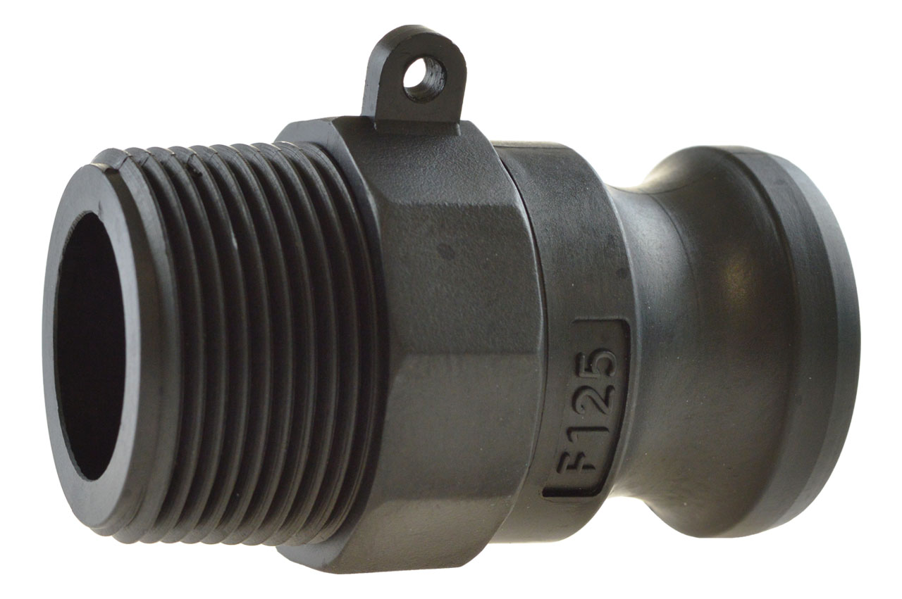 V-Teil mit Außengewinde Typ F, System Kamlock, PP