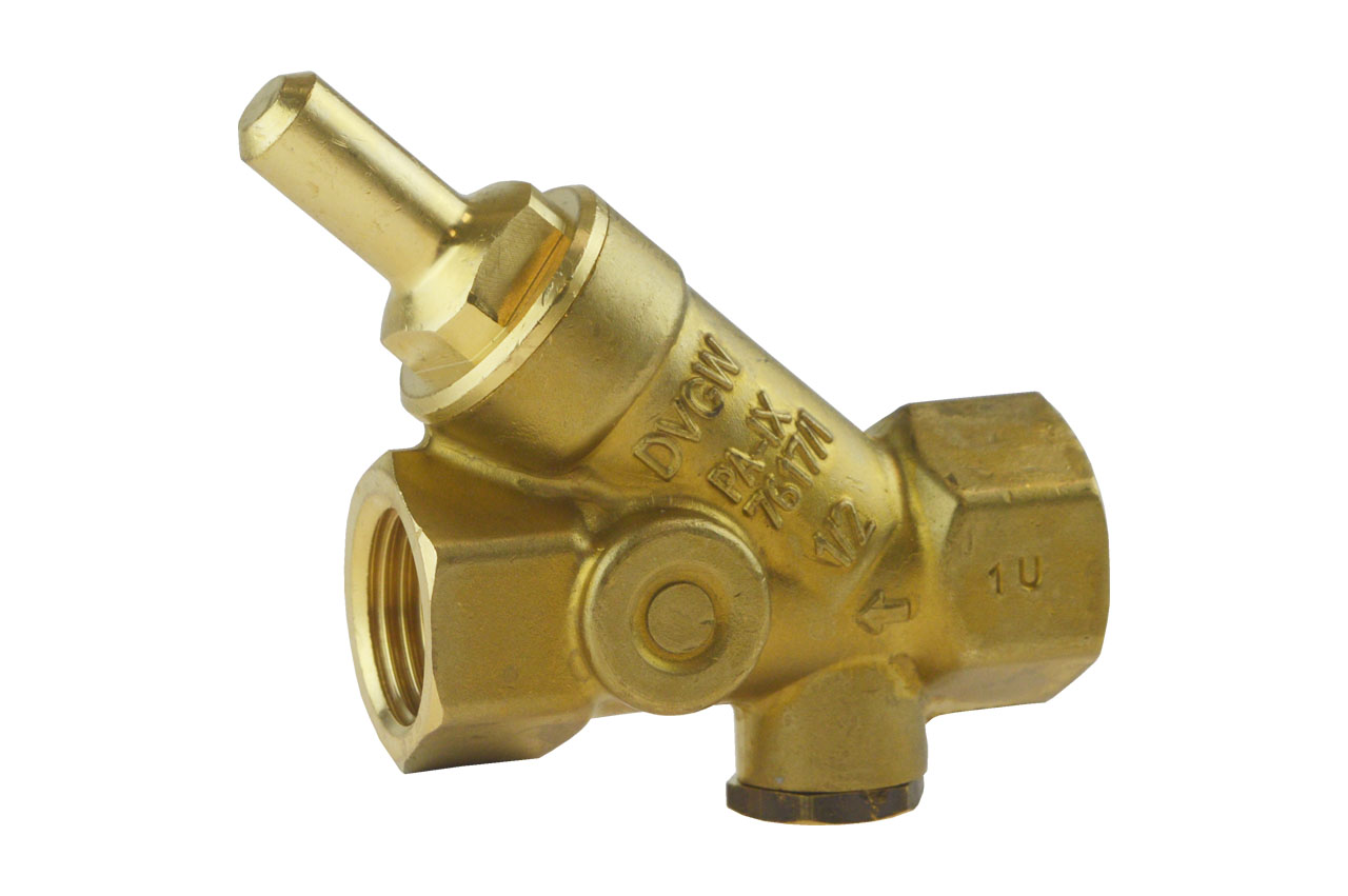 Schrägsitzrückschlagventil, Messing, DVGW