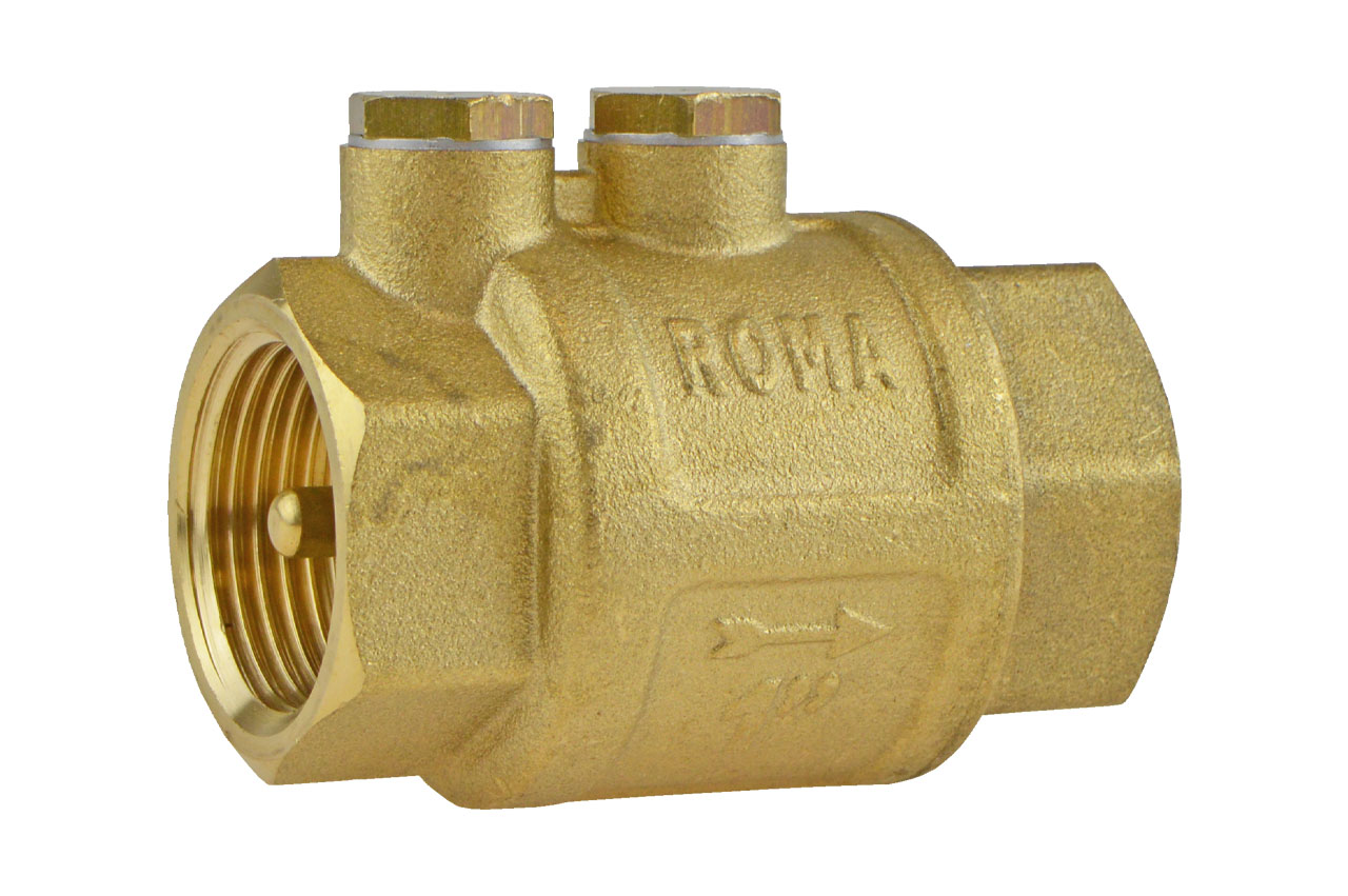 Rückschlagventil mit Innengewinde und Entleerungsstopfen Nr. 104, Messing