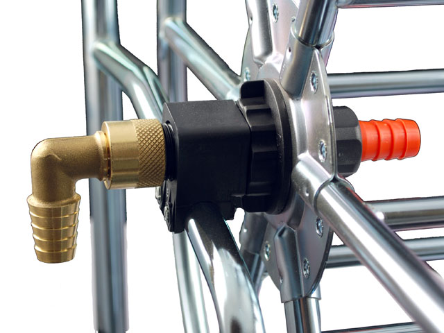 Schlauchwagen verzinkt mit Kunststoffreifen - ART 3318