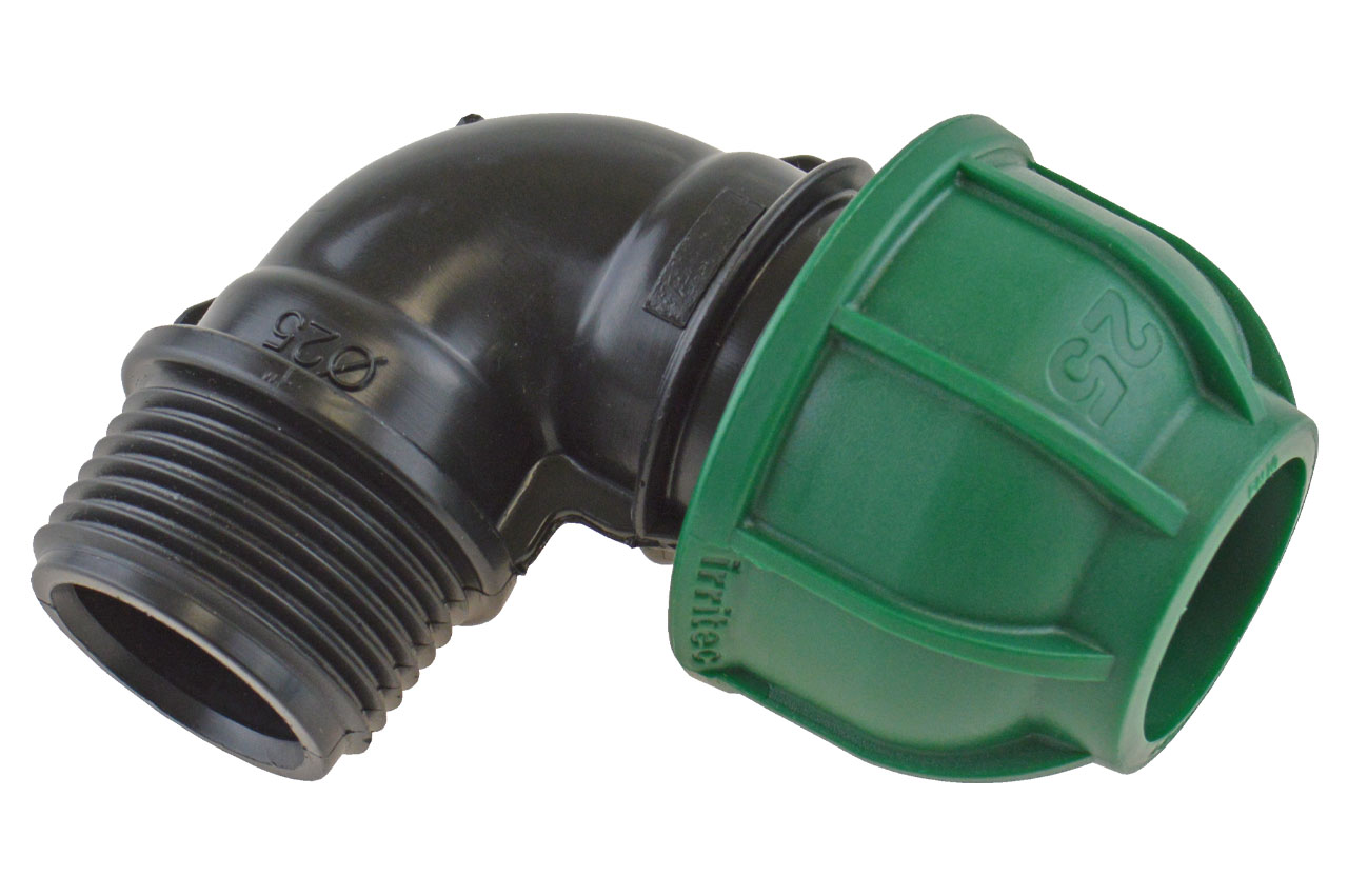 PE Winkel 90° mit Außengewinde, Brauchwasser - Connecto™