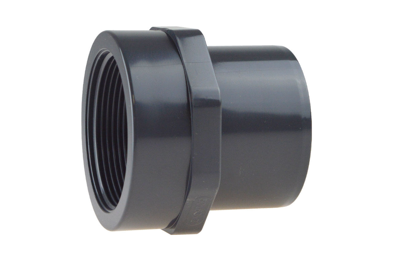 Übergangsnippel mit Klebemuffe / Stutzen und Innengewinde, PVC-U