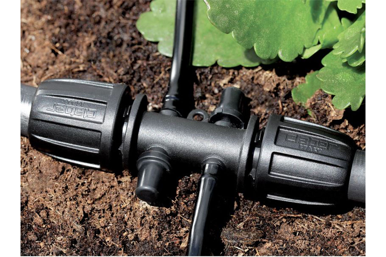 Claber PE-Rohr Klemmverbinder mit 4 Anschlussnippeln