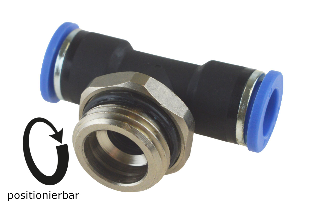 TE-Steckverschraubung mit zylindrischem Außengewinde, Standard