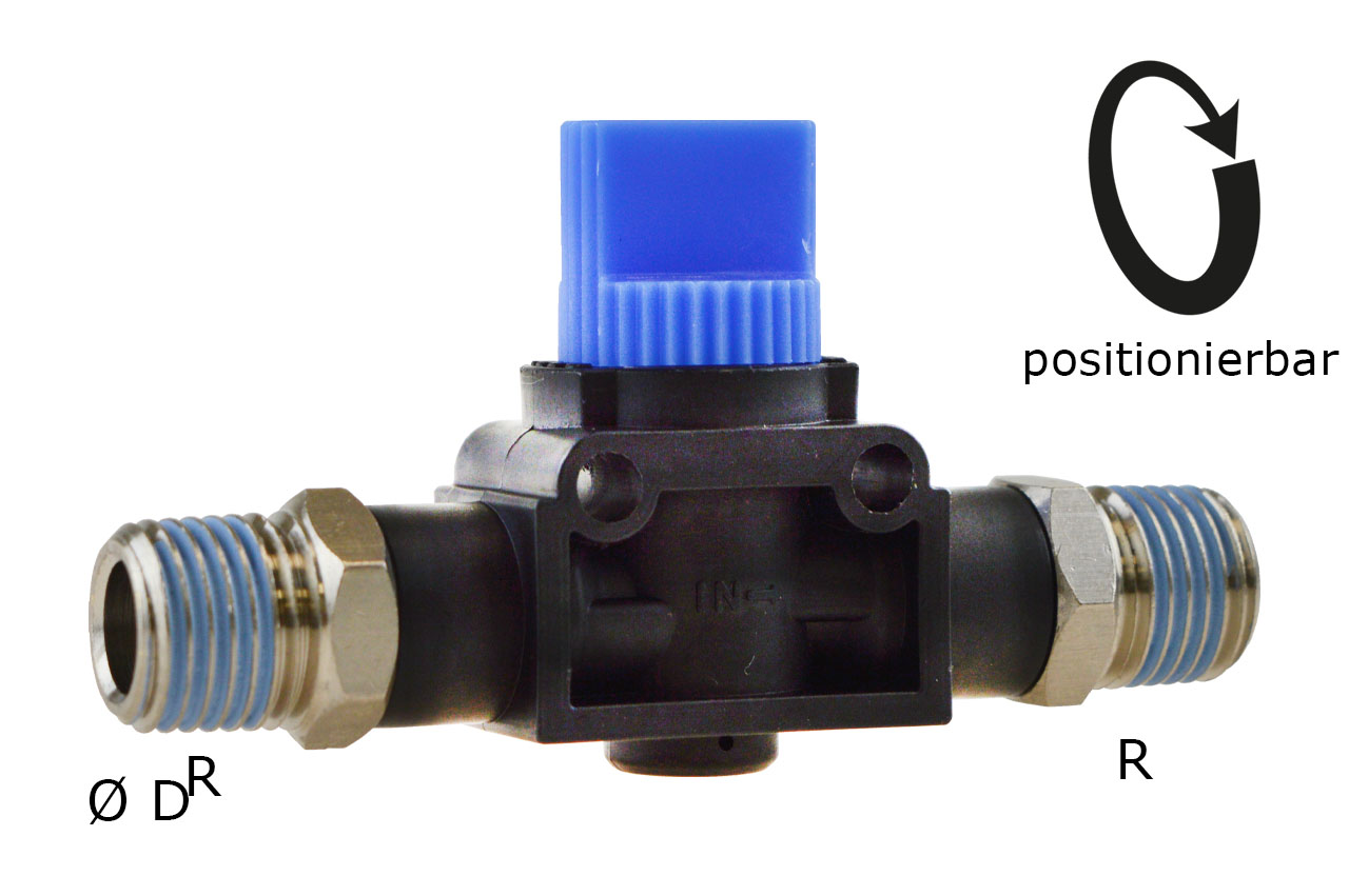 3/2-Wege Absperrventil mit Außengewinde, Standard