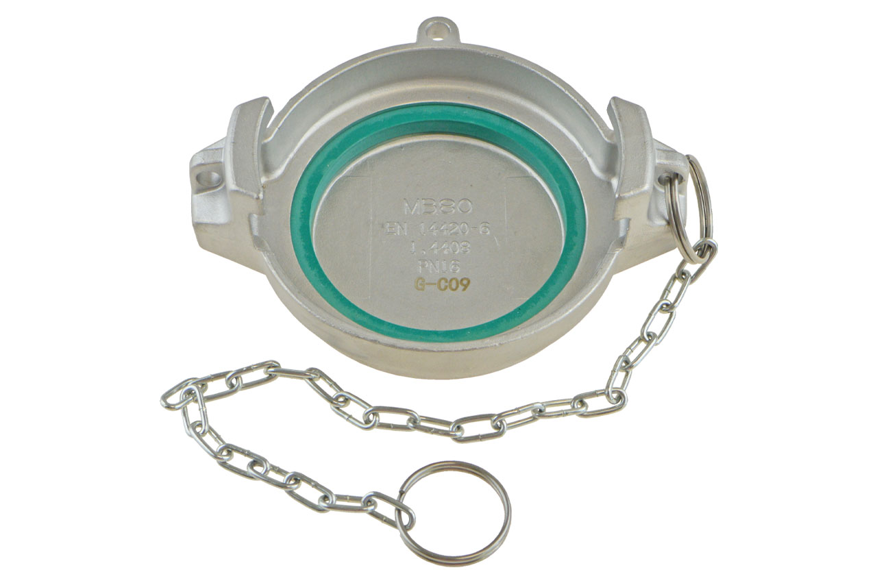 TW Blindkappe Typ MB, Edelstahl, EN 14420-6