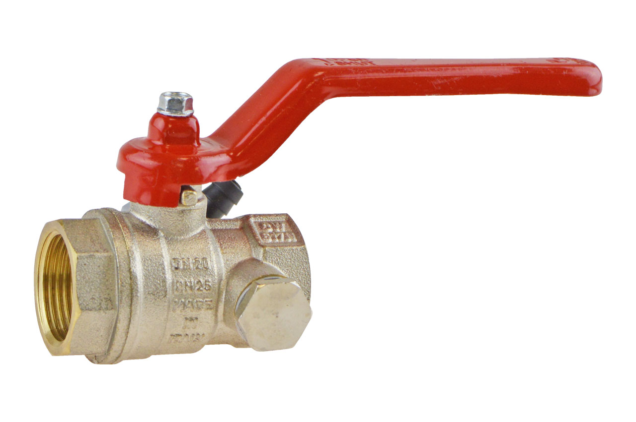 Kugelhahn mit Innengewinde und Entleerung, Messing