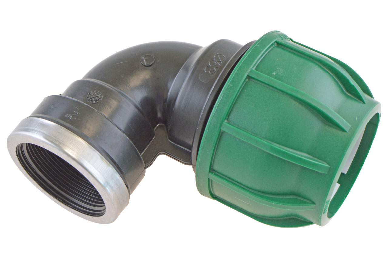PE Winkel 90° mit Innengewinde, Brauchwasser - Connecto™