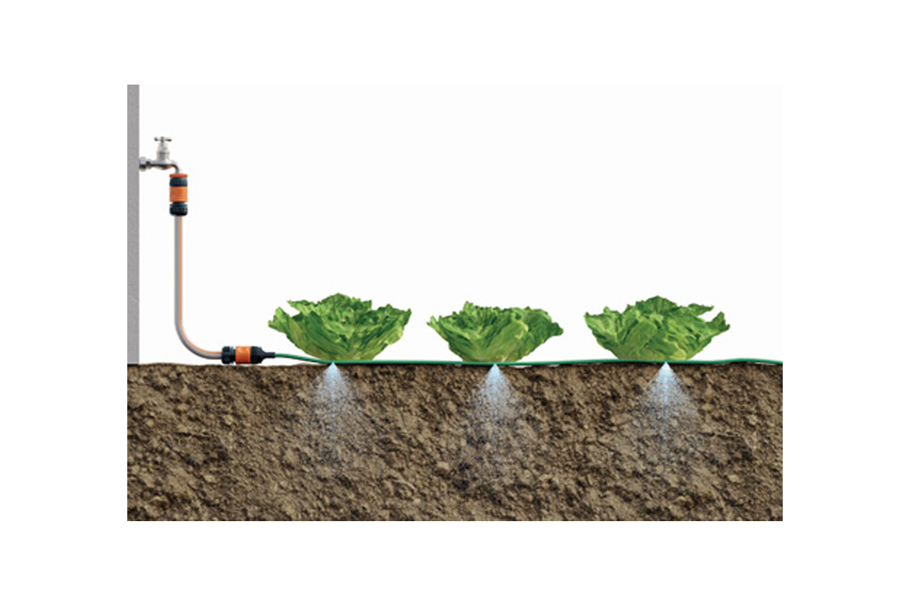 Claber Triply Schlauchregner Sprühschlauch - Anwendungsbeispiel