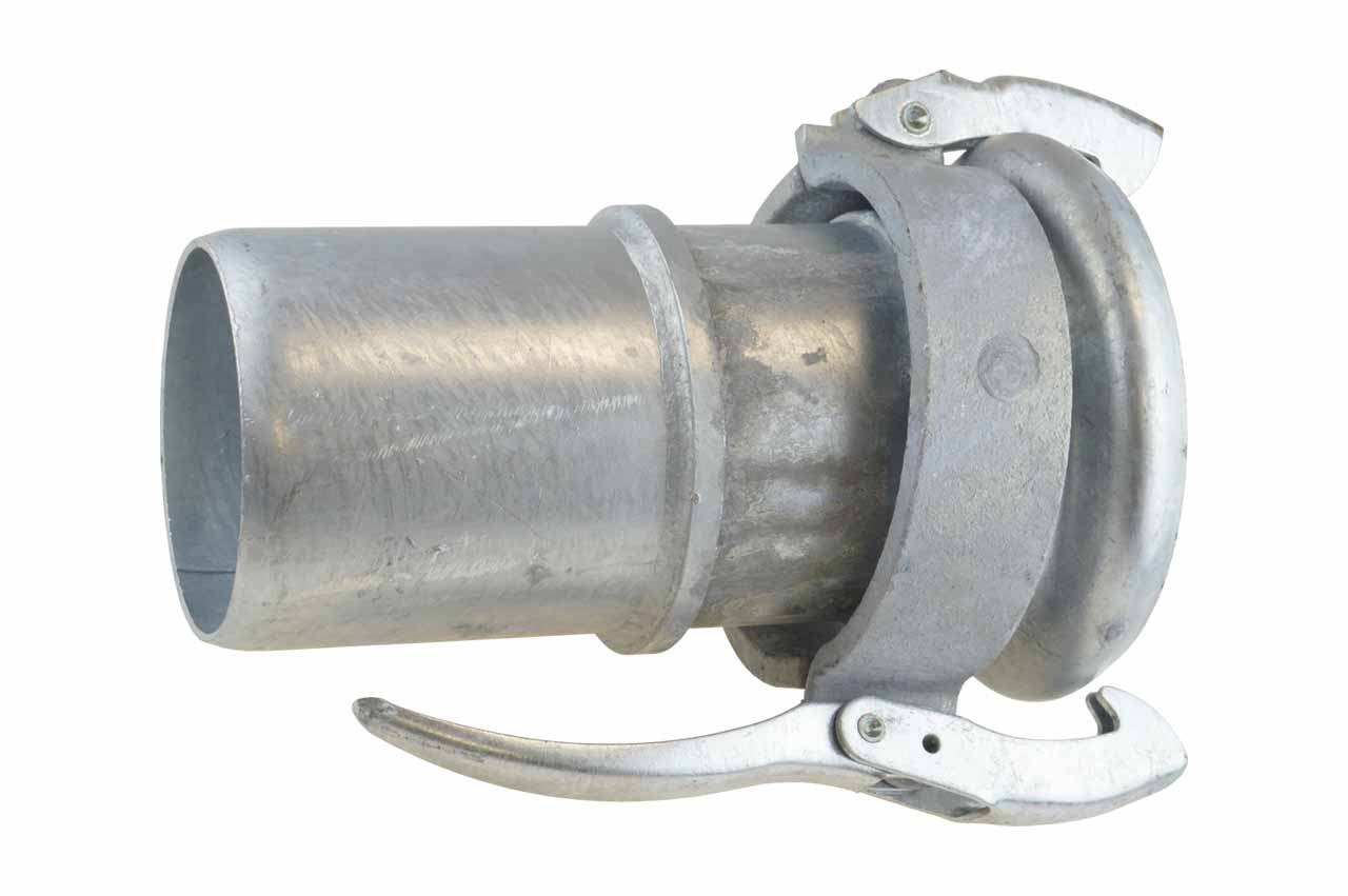 M-Teil mit glatter Tülle, mit Sicherungsbund, System Perrot, Stahl verzinkt