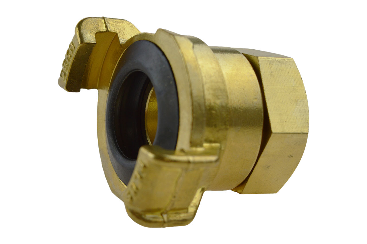 GEKA® plus Schnellkupplung mit Innengewinde drehbar, Messing