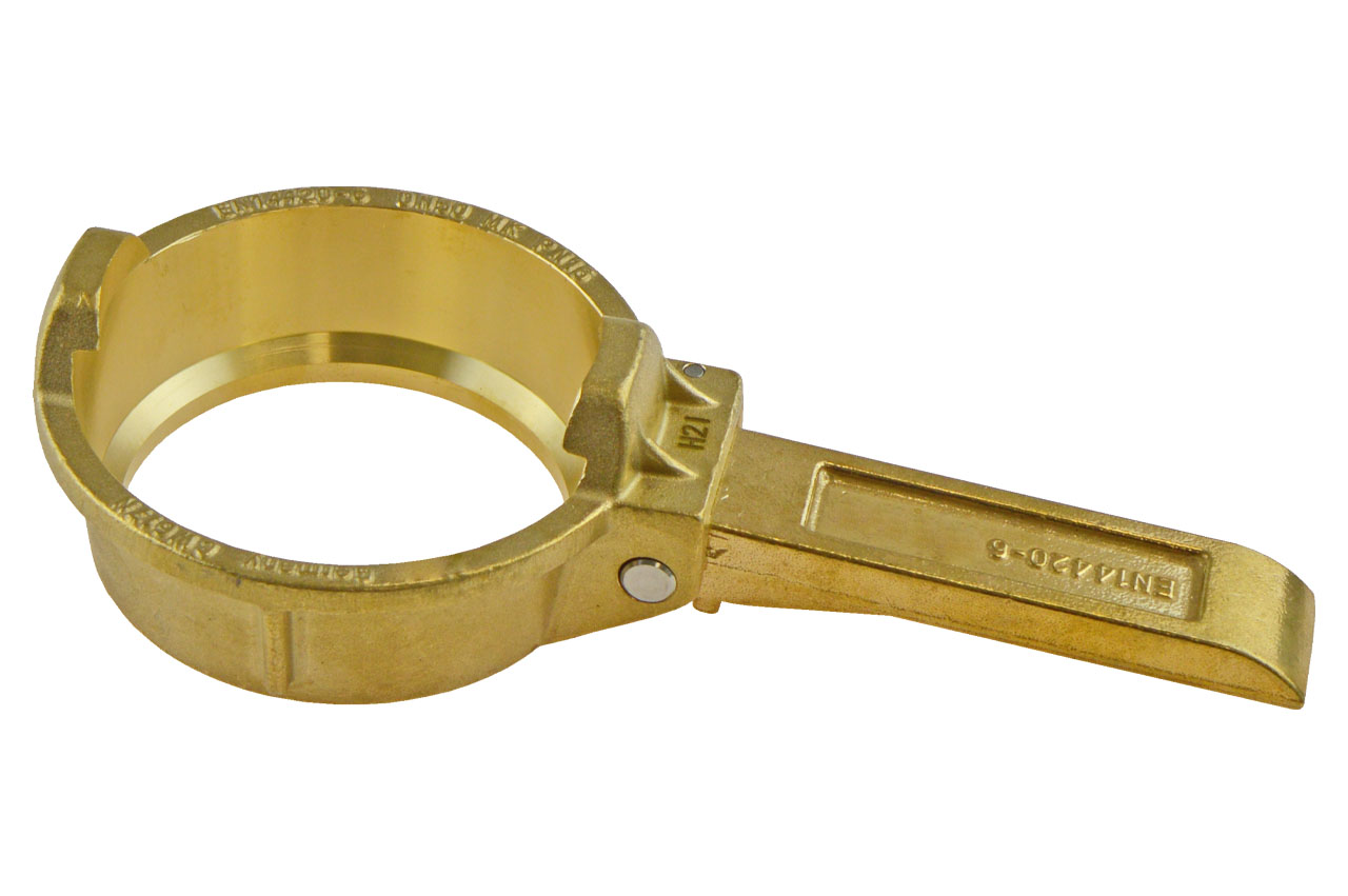TW Spannringhebel, Messing, EN 14420-6
