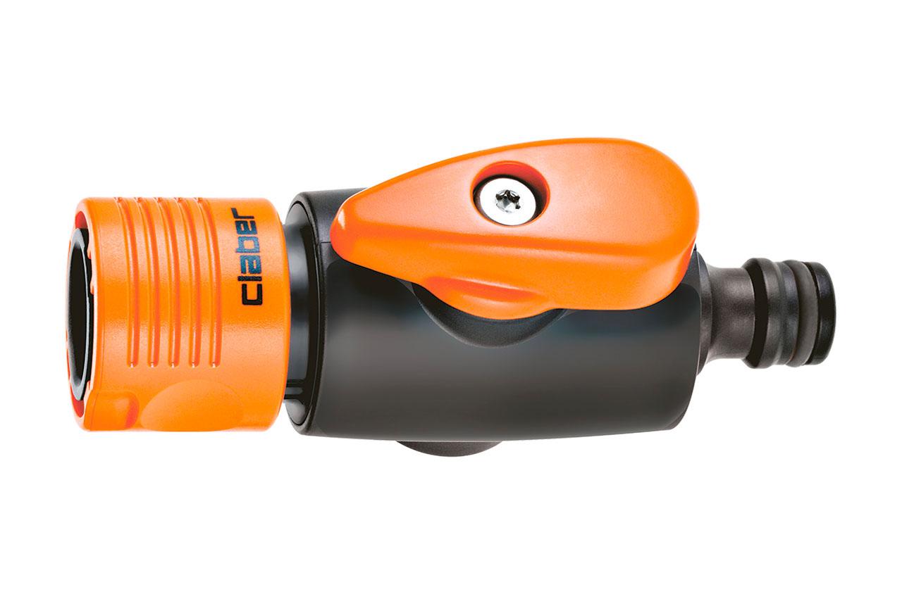 Claber Schnellkupplung mit Regulierungs- und Absperrventil