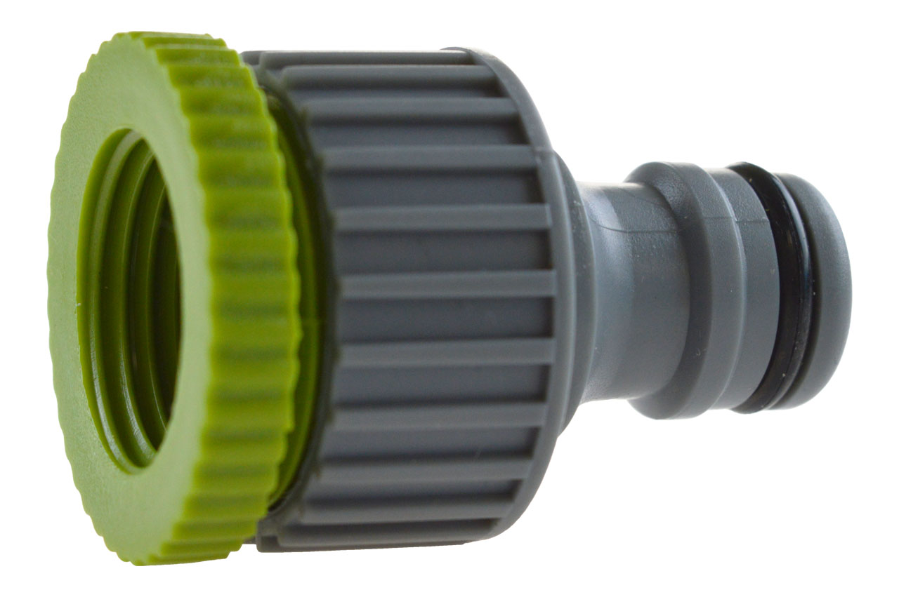 Hahnstück mit Innengewinde und Adapter, Kunststoff - 2-teilig