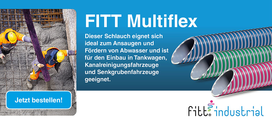 FITT Multiflex - Ideal zum Ansaugen und Fördern von Abwasser