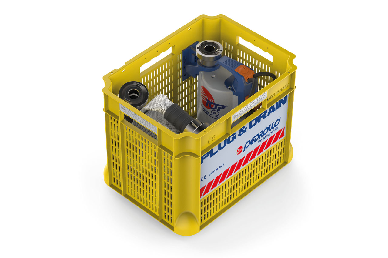 PEDROLLO Entwässerungsset Plug&Drain - TOP-2-FLOOR - Flutbox