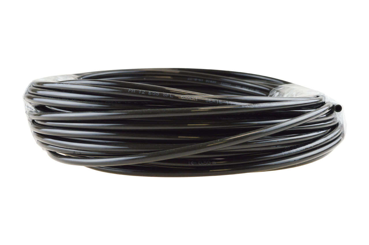 flexibler Polyamidschlauch in schwarz