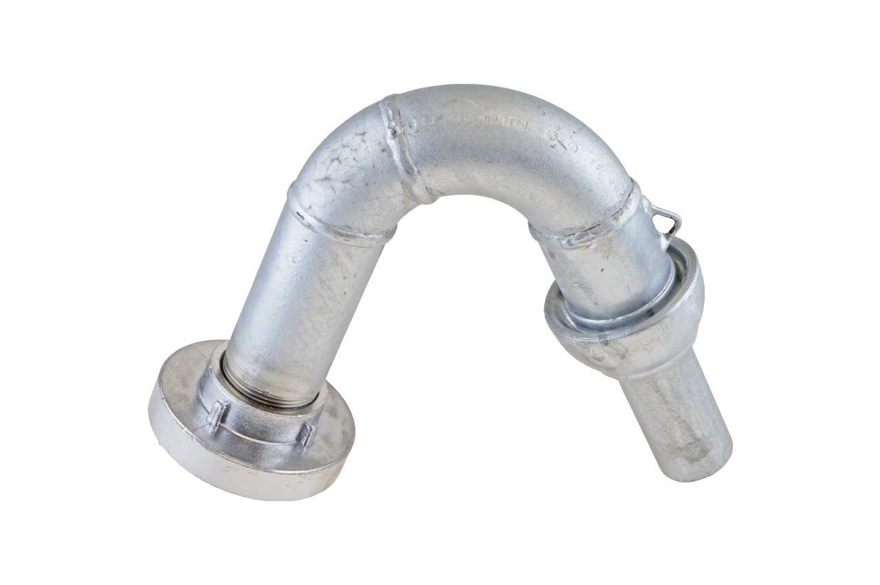 Spezial Spülbogen 135° mit Perrot V-Teil NW 50 und Storz C-52