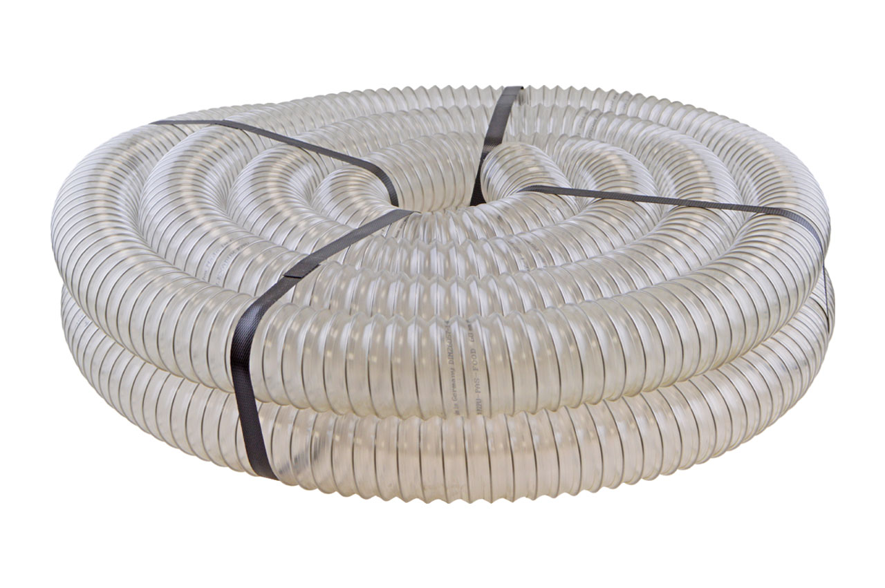PU Saug-Förderschlauch FLEXADUX® P 2 PU PAS Food, lebensmittelecht, leicht, 10 Meter