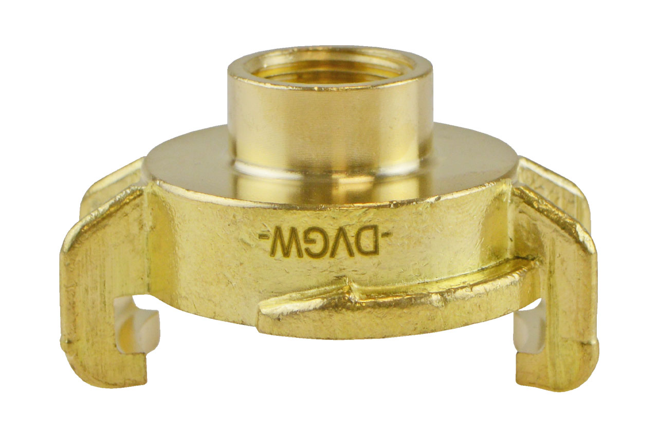 GEKA® plus Schnellkupplung K mit Innengewinde, KTW BWGL, Messing