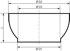 Perrot V-Teil Abmessungen