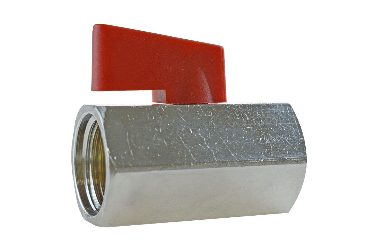 Mini-Kugelhahn mit Innengewinde PN 15, Messing