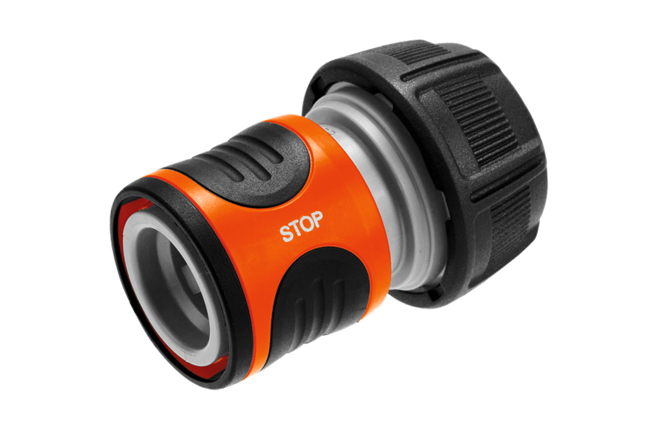 Wasserstopp als Anschluss am Schlauchende von Gardena, 18214-50