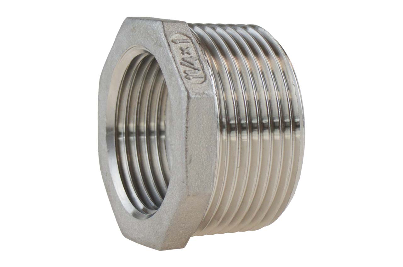 Reduzierstück Nr. 241 mit Außen- auf Innengewinde, Edelstahl